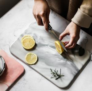 Wholesale 1360g Marble Kitchen Chopping Board FDA Approved For Multi Application from china suppliers