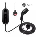 UK Plug OEM Electric Car Charger Type 2 16A Home Ev Charging Station