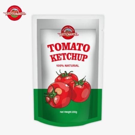 OEM 200g Sachet Ketchup With Pure Natural Flavor, Perfect For China Factory