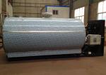 6000L / 6T Stainless Steel Milk Cooling Tank , Horizontal Direct Type / Visuable