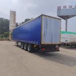 3 Axle Side Curtain Semi Trailer With ABS Anti-lock Braking System And