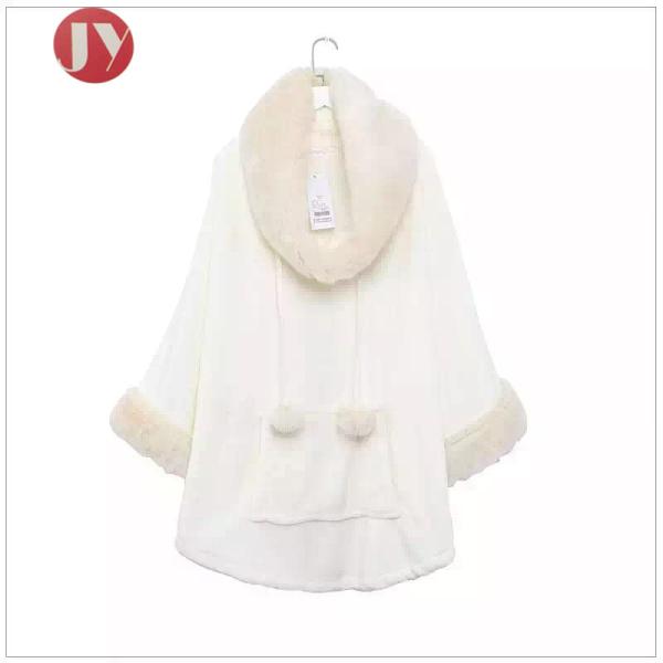 Winter Warm Long Sleeve Soft Bathrobe Velvet Cloak Durable Luxury Plush Faux Fur