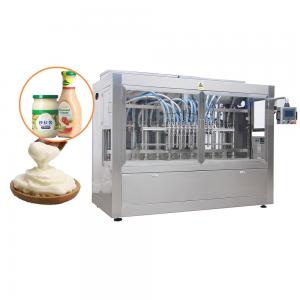 Wholesale Automatic 250ml 500ml Glass Bottle Jar cream Cheese Sauce Filling Machine With Heating And Mxing from china suppliers