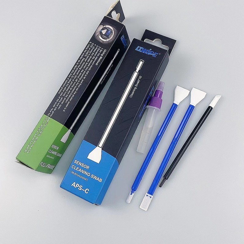 Lint Free Blue Stick Sensor Cleaning Swabs For Camera Sensor Maintenance