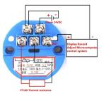 RTD PT100 Transmitter DC 24V 0-200 Degree Range Temperature Sensors
