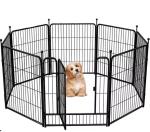 1.2M Heavy Duty Dog Playpen Strong Metal Dog Run Dog Enclosure Pet House