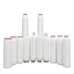 High Flow Rate PES Pleated Filter Cartridge 0.1 0.22 0.45 Micron for Liquid