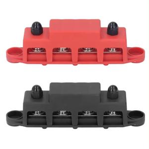 Wholesale Automatic Marine Electric Busbar 4 Stud 5/16&quot; M8 Post Battery Power Distribution Terminal Block 250AMP 12V from china suppliers