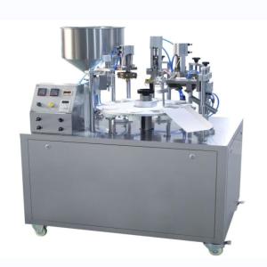 Wholesale Hot sale high viscosity paste aluminum tube glue filling and sealing machine from china suppliers