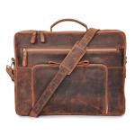 Laptop Bag San Francisco 17 Inch I Handcrafted Leather Shoulder Bag for Notebook