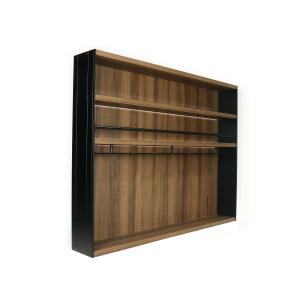 Wholesale Italy Style Kitchen 600mm Width Walnut Aluminium Display Shelf from china suppliers