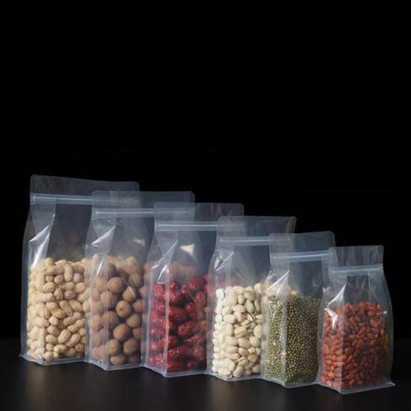 Wholesale Smell Proof Plastic Square Bottom Side Gusset Zipper Pouch Bags for
