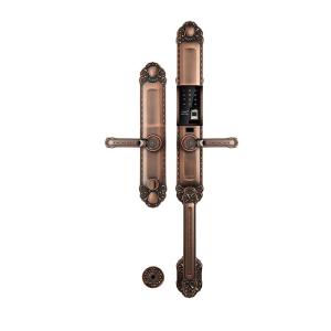 Wholesale Red Bronze Automatic Fingerprint Door Lock Zinc Alloy App Door Lock from china suppliers