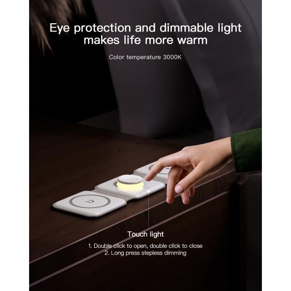 Custom Warmer Wireless Charging Night Light 3In1 Magnetic 15W Fast Charging