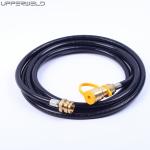 Black Rubber BBQ Grill Hose for Upper Welding Hose Propane Quick Connect Caravan