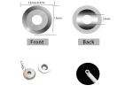 4Pcs Wood Turning Carbide Cutter Inserts Including Round / Square / Diamond