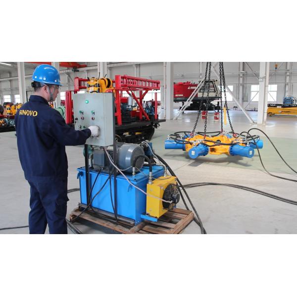 Cylinder Stroke 230mm Machine Pile Breakers Hydraulic System 31.5MPa To Break Round P[ile, Cut Pile Head