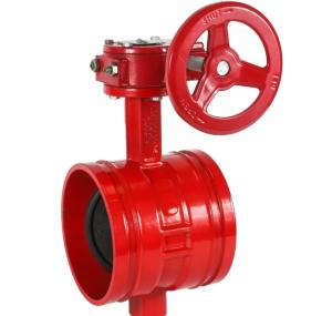 Wholesale ANSI Grooved End ductile iron butterfly valve from china suppliers