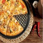 Rk Bakeware China Manufacturer-Nonstick Aluminum Pizza Disk with Rim