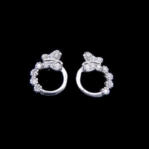 Wholesale Beautiful Sterling Silver Butterfly Earrings Plated Rhodium 925 Silver Jewellery from china suppliers
