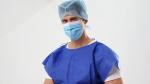 S&J Eco Friendly SMS or PP Nonwoven Fabric Patient Uniform Short Sleeve Gown