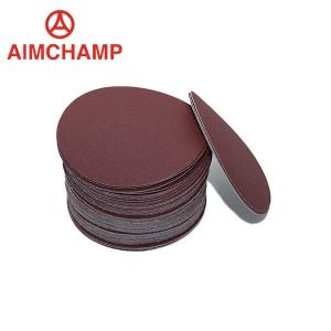 Wholesale Orbital Sander Disc Hook And Loop Red Aluminum Oxide Sandpaper Polishing disc from china suppliers