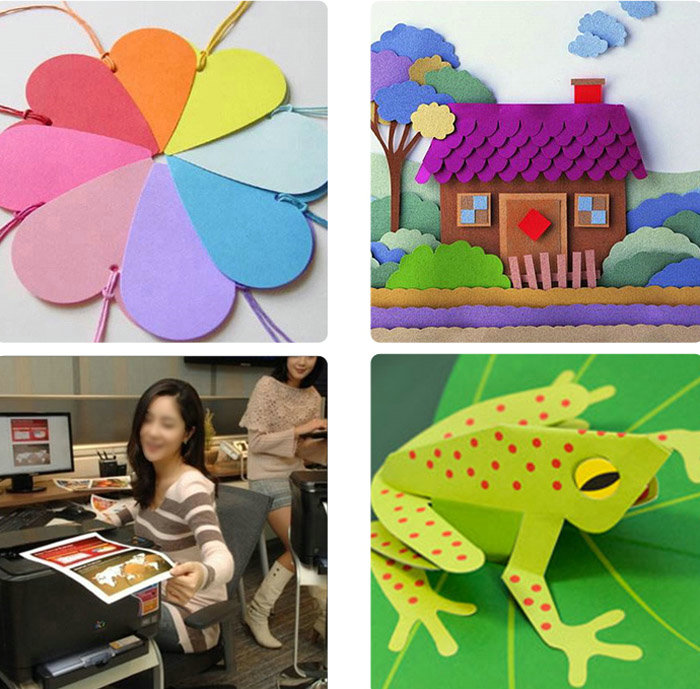 Double Sides Bright Colorful 180G 230G 250G 300G Manila Paper Board Sheets 