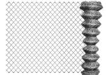 Galvanized Hole Cyclone 60x60 50ft Pvc Coated Chain Link Fencing High 1.8m