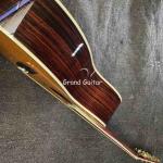 Custom OM Body Spruce Top Yellow Painting Gloss Finishing Acoustic Electric