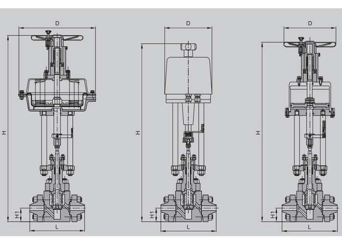 Ht7300 Straight Through High Pressure Regulating Valve PN100