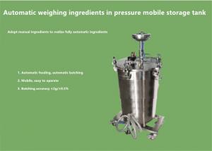 China Automatic Weighing Ingredients In Pressure Mobile Storage Tank Automotive paint on sale