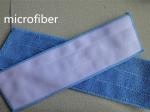 Microfiber Blue 13*41/47cm Weft 480gsm Twisted Trapezoid Absorbent Wet Mop Pads