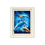 Customized Size Turtles And Dolphins 5D Photography For Home Decoration