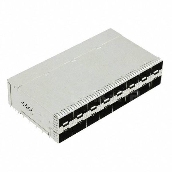 TE 2198346-5 zSFP+ Receptacle with Cage Ganged (2x8) Connector External Springs