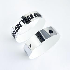 Wholesale Eye-Catching Holographic Wristbands for Concerts and Parties Add Your Logo Now from china suppliers