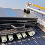 WLS-7 1100mm Width Remote Controlled Track Crawling Photovoltaic Panel Cleaning