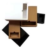 Ivory Paper Kraft Corrugated Box For Jewellery Watch ISO9001 ISO14001 certificat