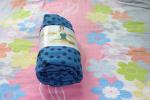 anti slip yoga mat towel with pvc plum flower ornament