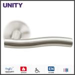 Stainless Steel Fire Door Lever Handle EN1906 and EN1634 Satin Finish