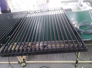 Wholesale DIP P25 Grille 800 Pixel/Sqm LED Transparent Screen Pure Black from china suppliers