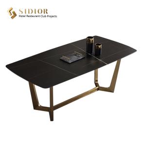 Wholesale High Quality Dining Table, Restaurant Dinning Desk, Buffet Dinning Table, Canteen Table Desk, Man Made Marble from china suppliers