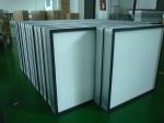 Clean Room Pleated Hepa Air Filter Glass Fiber With Hot Melt Beads Separator
