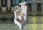 Square Base Lotus Sandstone Water Fountain