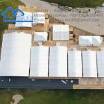 Aluminium Frame White Fire Retardant Industrial Storage Warehouse Tent Canopy