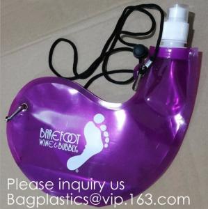 Wholesale Collapsible Water Bottle Reusable Drinking Water Bottle with Clip for Biking, Hiking Travel, Gym, Sports, teams, Hiking from china suppliers