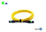 1m Elite MTP Female To MTP Female Trunk Cable SM Cable Yellow LSZH Type B Fiber