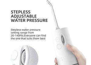Wholesale White Personal Care Oral Irrigator 300ml Tank 2000mAh Water Flosser Combo from china suppliers