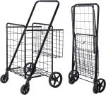 Utility Shopping Cart-Durable Folding Design For Easy Storage, Utility Cart with