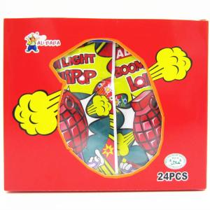 Wholesale Grenade Shape Healthy Lollipop With Poping Candy / Low Calorie Hard Candy from china suppliers