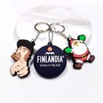 Custom Logo Embossed Debossed Rubber Soft PVC 3D 2D Print Key Chains